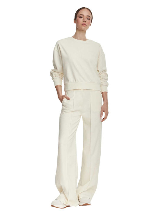 Flared Sweatpants Cream
