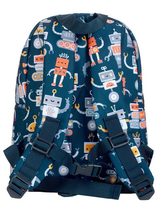 A Little Lovely Company Kindergarten School Backpack Blue 23.5 x 10 x 30cm