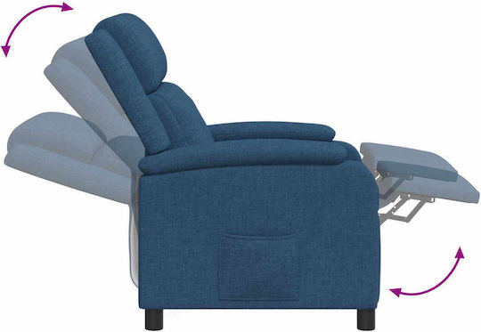 Relax Armchair Massage Blue 66x95x100cm
