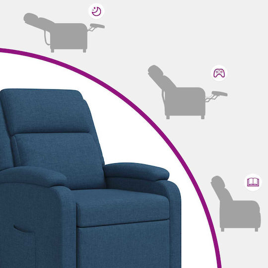 Relax Armchair Massage Blue 66x95x100cm