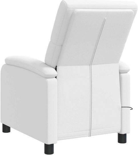 Relax Massage Armchair White 66x95x100cm
