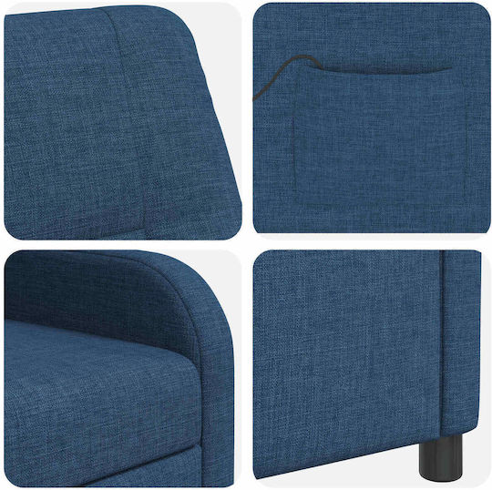 Relax με Υποπόδιο 66x95x100cm Μπλε Relax με Υποπόδιο 66x95x100cm Μπλε