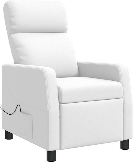 Πολυθρόνα Relax Massage Λευκό 66x95x100cm