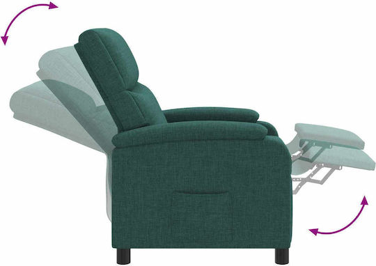 Πολυθρόνα Relax Massage Σκούρο Πράσινο 66x95x100cm