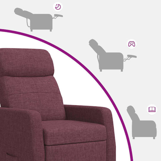 Πολυθρόνα Relax Massage Μοβ 66x95x100cm