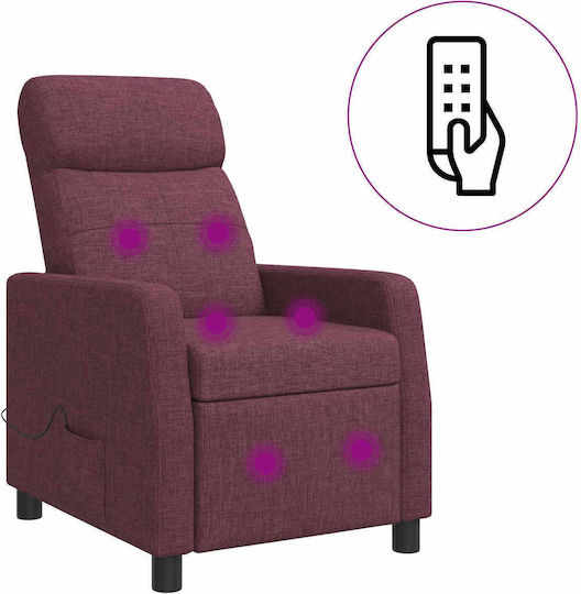 Πολυθρόνα Relax Massage Μοβ 66x95x100cm
