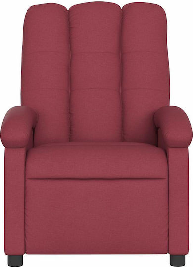 Πολυθρόνα Relax Massage Κόκκινο Κρασιού 70x93x101cm
