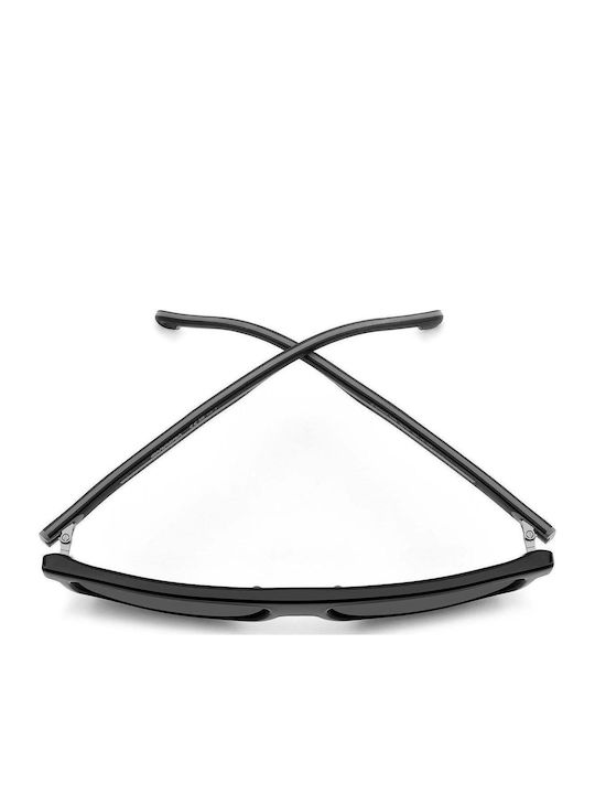 Carrera C Sport Unisex Sunglasses with Black Horn-Rimmed Frame and Grey Lens