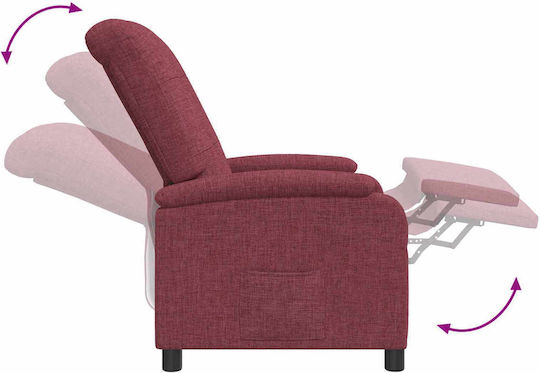 Relax Armchair Massage Red 66x95x100cm
