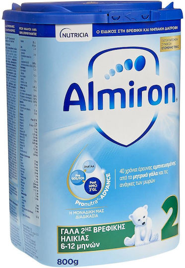 Nutricia Γάλα σε Σκόνη Almiron 2 για 6+ Μηνών 800gr