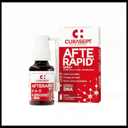 Curasept Aftarapid Mouth Spray For Oral Ulcers Accelerates The Healing Process 15 Ml
