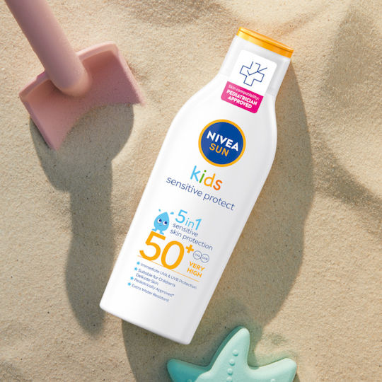 Nivea Babies & Kids Sensitiver Schutz SPF50 Kinder Sonnenschutzmittel Emulsion für Gesicht 200ml