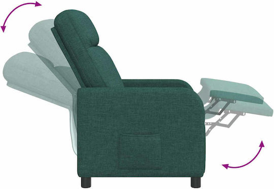 Πολυθρόνα Relax Massage Σκούρο Πράσινο 66x95x100cm