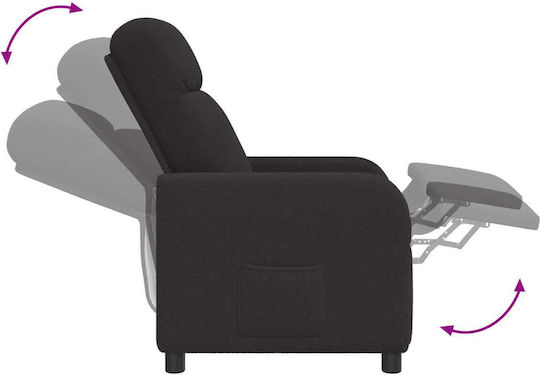 Πολυθρόνα Relax Massage Μαύρο 66x95x100cm
