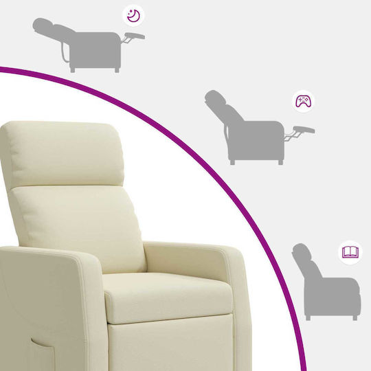 Relax Sessel Massage Beige 66x95x100cm