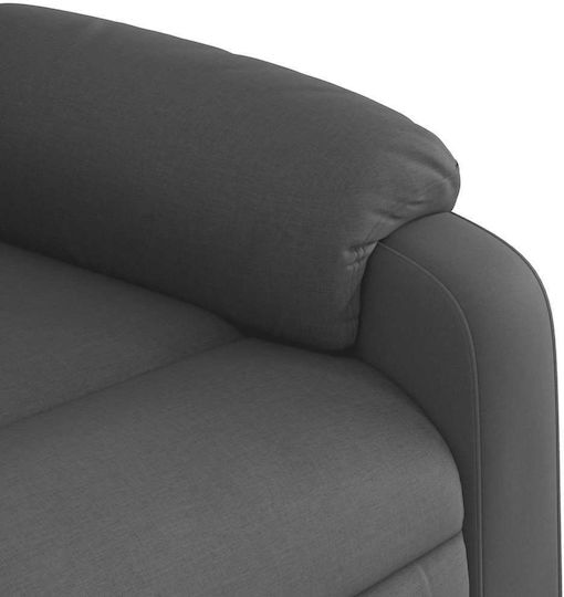 Relax Armchair with Footstool Dark Grey 77x95x99cm