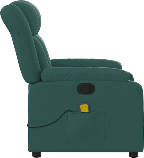 Scaun De Relax Masaj Cu Puf Verde Închis 78x92x98cm