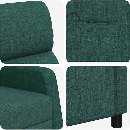 Релакс 66x95x100см Тъмнозелен Релакс 66x95x100см Тъмнозелен
