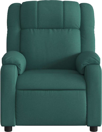 Πολυθρόνα Relax Massage με Υποπόδιο Σκούρο Πράσινο 77x95x99cm