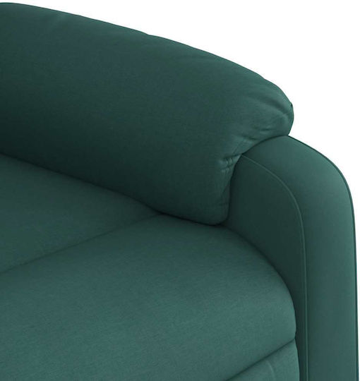 Πολυθρόνα Relax Massage με Υποπόδιο Σκούρο Πράσινο 77x95x99cm