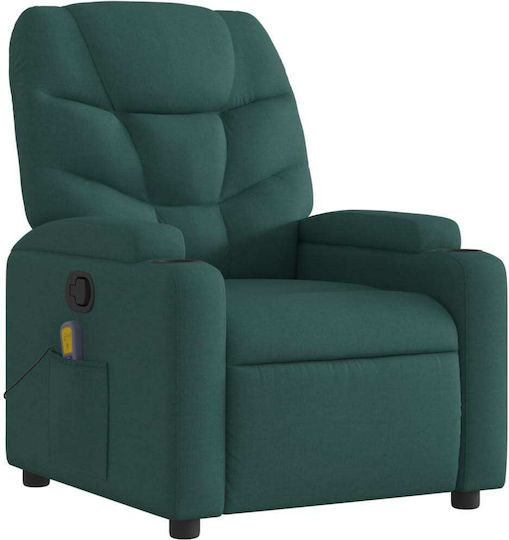 Relax Massage Armchair Dark Green 74x89x100cm