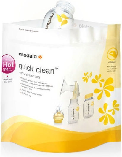 Medela Quick Clean Sterilisationsbeutel für Mikrowellen für Schnuller