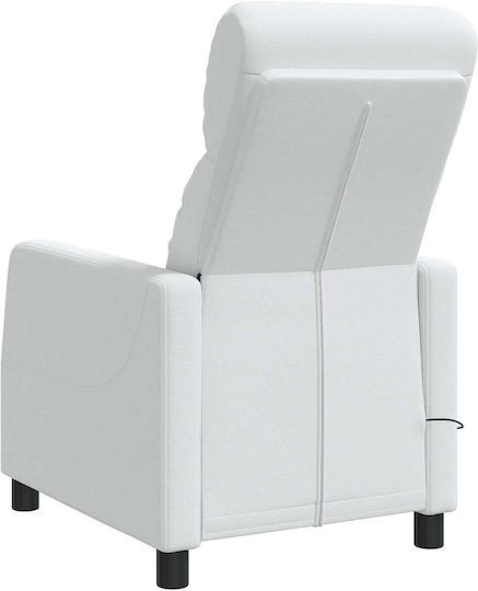 Relax Sessel Mit Massage Weiß 66x95x100cm