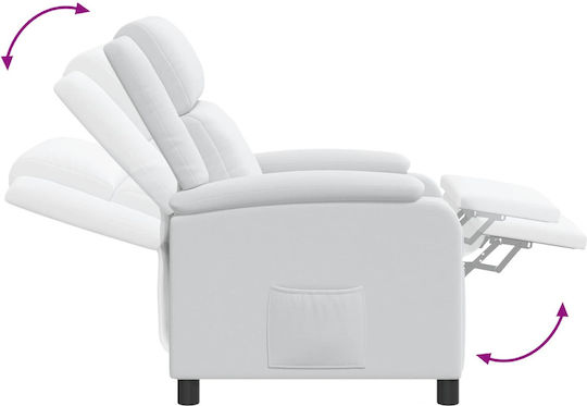 Πολυθρόνα Relax Massage Λευκό 66x95x100cm