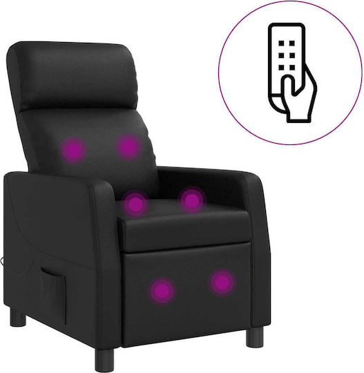 Πολυθρόνα Relax Massage Μαύρο 66x95x100cm