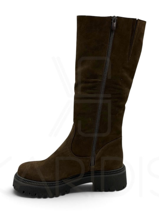 Damenstiefel Braun