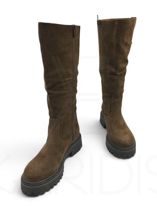 Damenstiefel Braun
