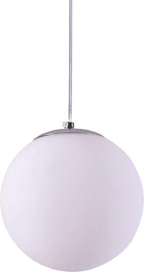 Home Lighting Se1125 1 Op Alessia Pendant Opal Pendant Light White Ball with Socket E27 25x150x25cm