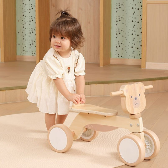 Viga Toys Kinder Balancefahrrad Braun