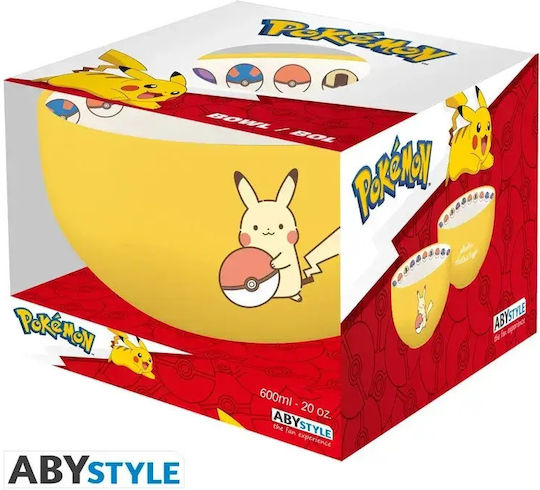 Abysse Baby Food Bowl Made of Porcelain Yellow 2 Pieces
