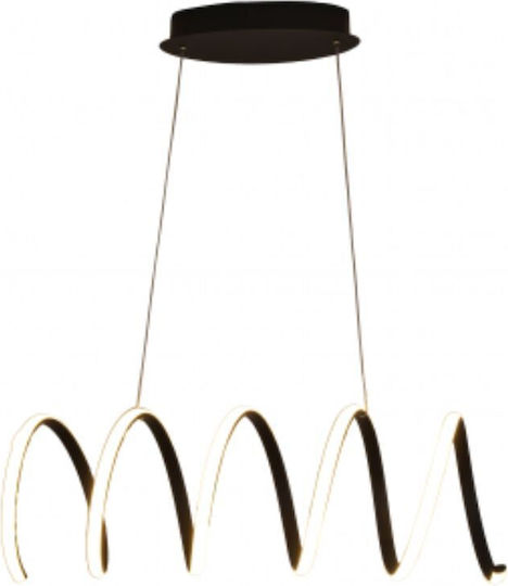 Atman Leggenda Malaga Hängelampe Schwarz 62cm.