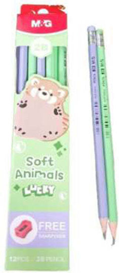 M&g Молив Soft Animals Lucky 2 Модела 1 Брой