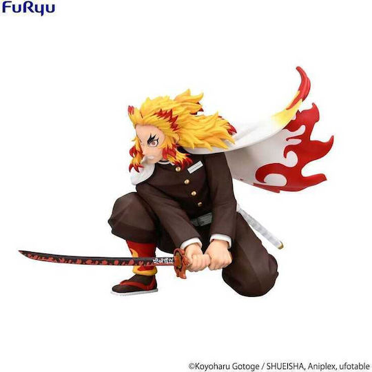 Demon Slayer Kimetsu No Yaiba Noodle Stopper PVC Statue Rengoku Kyojuro Battle Ver 10 cm