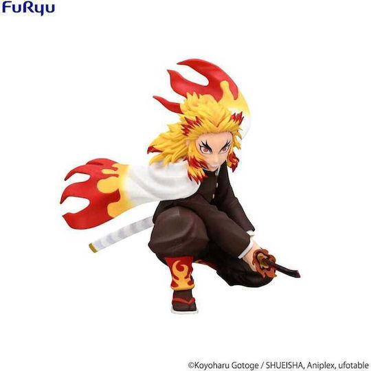 Demon Slayer Kimetsu No Yaiba Noodle Stopper PVC Statue Rengoku Kyojuro Battle Ver 10 cm