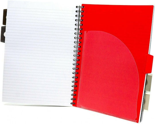 Pukka Spiral Notebook Ruled A4 100 Sheets 5 Subjects Project Book Green 1pcs