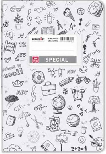 Typotrust Тетрадка На Райета B5 50 Листове Doodle