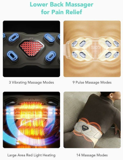 SKG Massage Device for the Back White