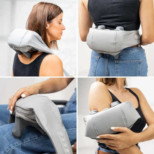InnovaGoods 6d Silax Massage Device for the Neck & the Back Gray