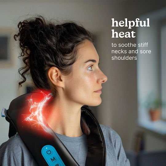Homedics Massager Συσκευή Μασάζ για τον Αυχένα με Λειτουργία Θέρμανσης Μαύρη