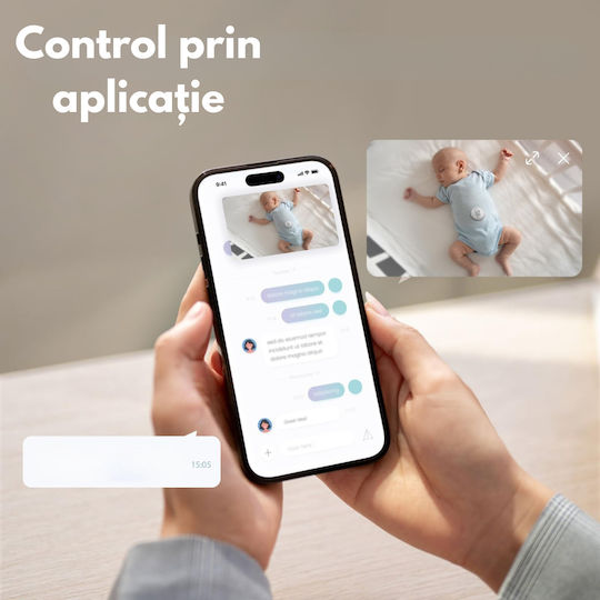 Monitor Pentru Bebeluși Fără Fir cu Comunicare Bidirecțională și Cântece de Leagăn