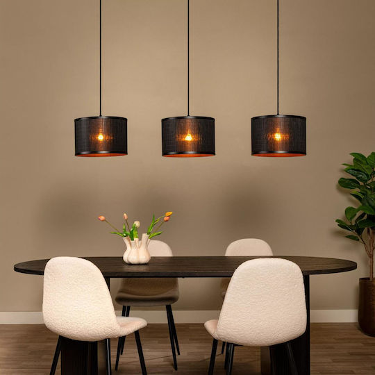 Lucide Lightning Tagalog Pendant Light Black 40x40cm