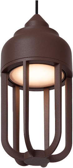 Lucide Lightning Wells Pendant Light Orange 10x10cm