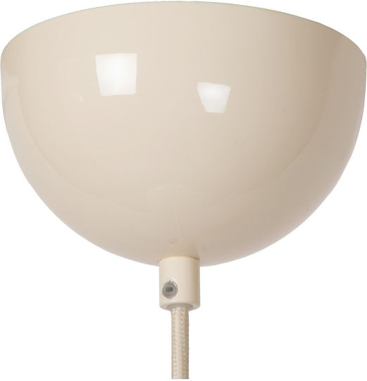 Lucide Lightning Younes Κρεμαστό Φωτιστικό Μπεζ 40x40εκ.