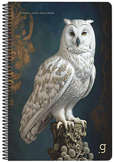 Gipta Spiral School Notebook Ruled B5 75 Paper Sheets 3 Subjects Natura (Various Designs or Colours) 3-55-37