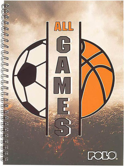 Polo Design Spiral Notebook 17x25cm 2 Subjects Wolf 919001-8283
