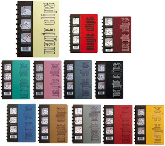 Neohart Spiral Notebook Ruled B5 Magic Clips 1pcs (Μiscellaneous colours)